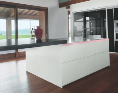 Кухонный гарнитур MK Cucine 012 Corian Rovere grafite